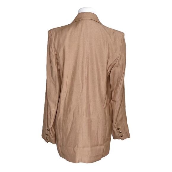 IRO Adelie Oversized Button Front Blazer Jacket In Old Pink Neutral Size 36 - Picture 4 of 6